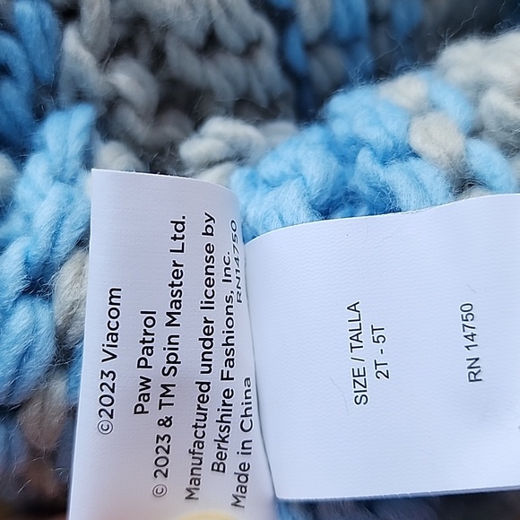 Paw Patrol Licensed Toddler Knit Beanie Hat & Mitten Set - Picture 7 of 8